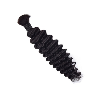 Deep Wave Bulk Human Hair - #1 Hair Extensions