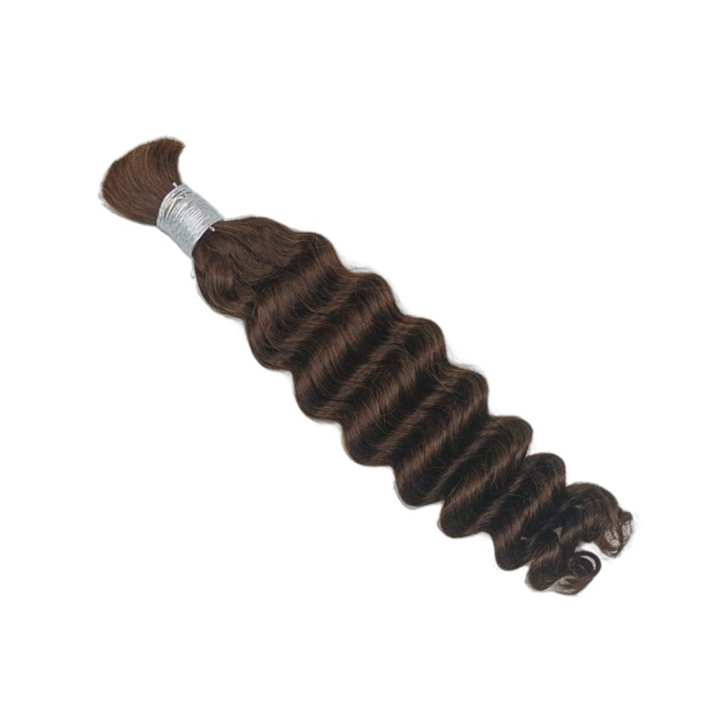 Bulk Human Hair - #2 Deep Wave Braiding Hair