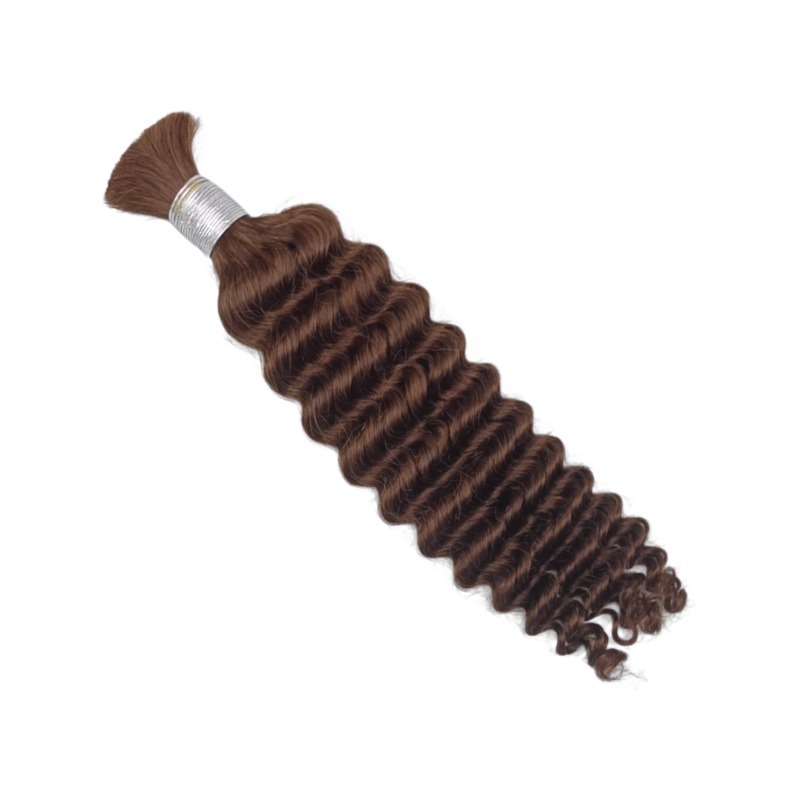 Bulk Human Hair - #4 Deep Wave Braiding Hair