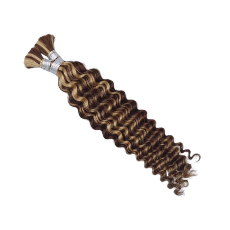 Bulk Human Hair - #4/27 Deep Wave Braiding Hair