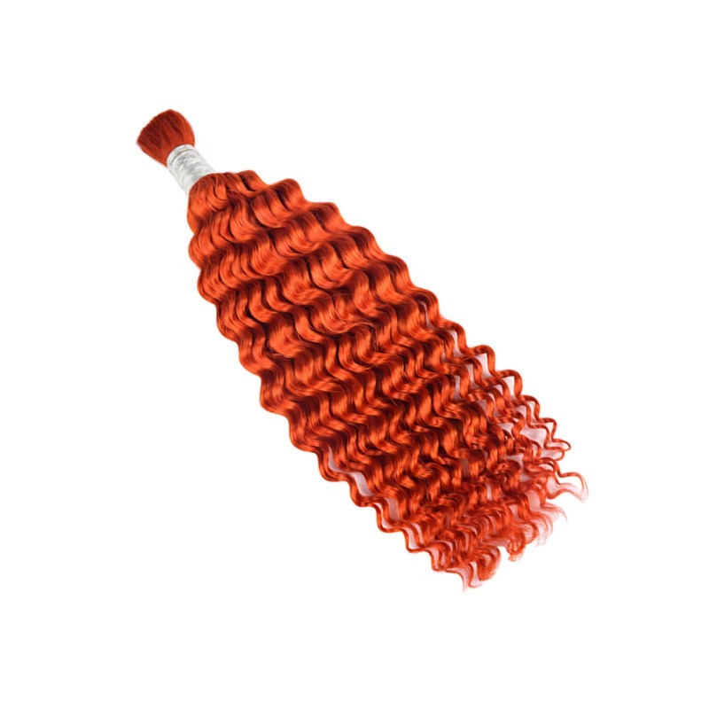 Deep Wave Bulk Human Hair - #350 Hair Extensions