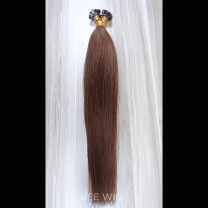 K-Tip Hair Extensions - #5 Yaki Straight Human Hair