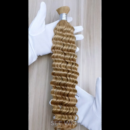 Deep Wave Bulk Human Hair - #27 Braiding Hair