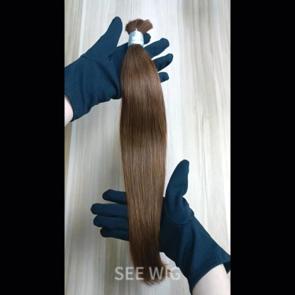 Bulk Human Hair - #4 Straight Braiding Hair