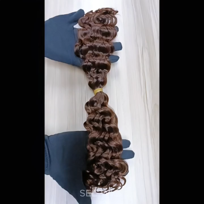 Double-ended Human Braiding Hair - #2 Italian Curly Hair