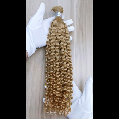 Deep Curly Bulk Human Hair - #27 Braiding Hair