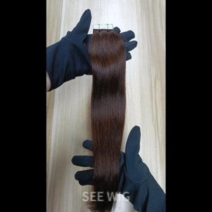 Tape In Hair Extensions - #3 Straight Human Hair