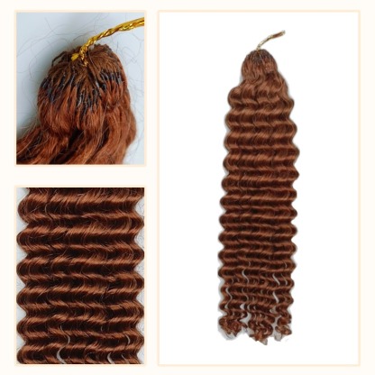 Crochet Braids - #30A Deep Wave Human Crochet Hair