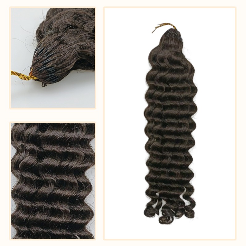 Crochet Braids - #2A Deep Wave Human Crochet Hair