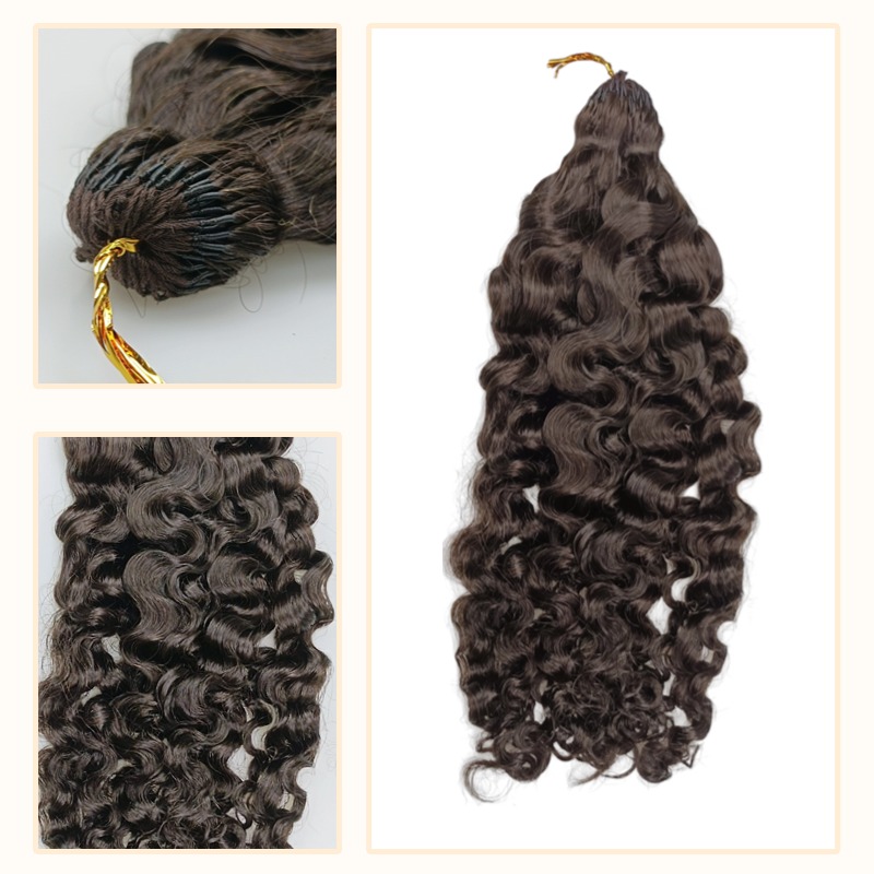 Crochet Braids - #2A Burmese Curly Human Crochet Hair
