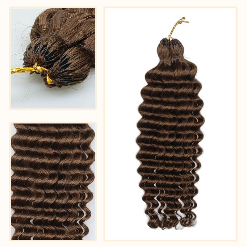 Crochet Braids - #4A Deep Wave Human Crochet Hair