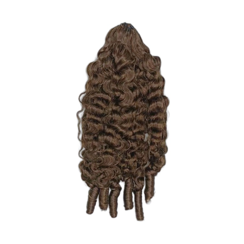 Crochet Braids - #4A French Curly Human Crochet Hair