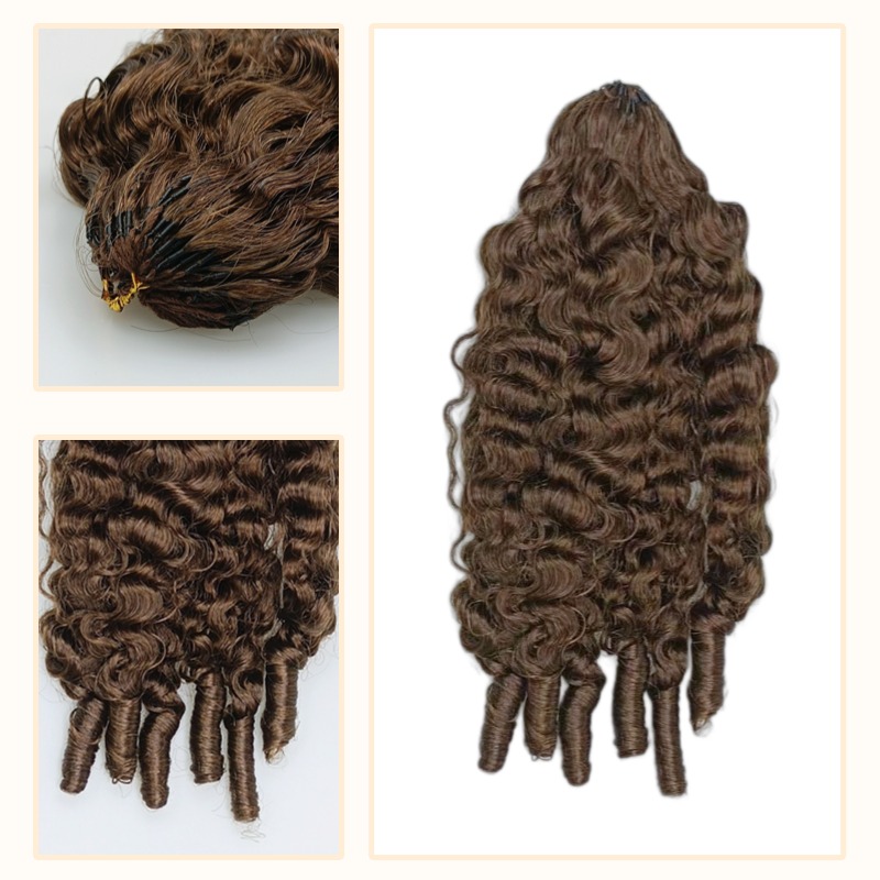 Crochet Braids - #4A French Curly Human Crochet Hair