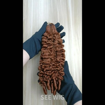 Crochet Braids - #30A French Curly Human Crochet Hair