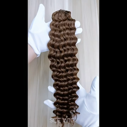Crochet Braids - #4 Deep Wave Human Crochet Hair