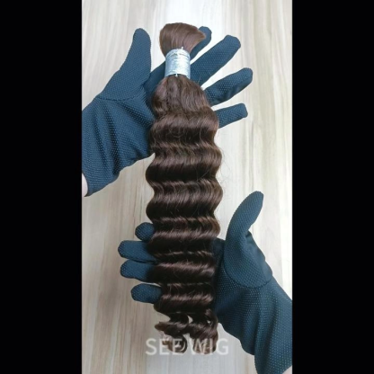 Bulk Human Hair - #2 Deep Wave Braiding Hair