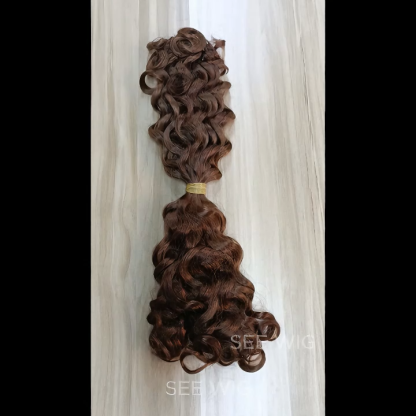 Double-ended Human Braiding Hair - #4 Italian Curly Hair