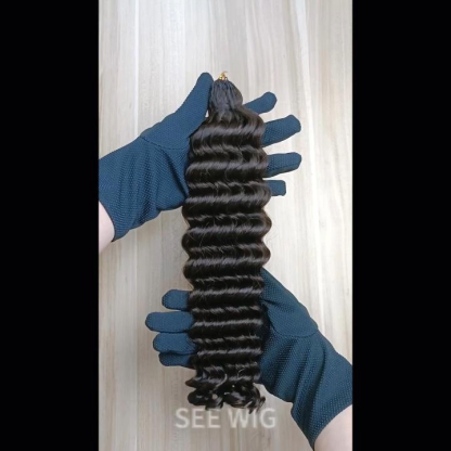 Crochet Braids - #2A Deep Wave Human Crochet Hair