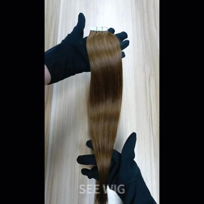 Tape In Hair Extensions - #7 Straight Human Hair