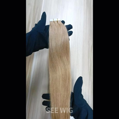 Tape In Hair Extensions - #27 Straight Human Hair