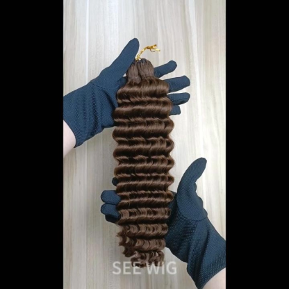 Crochet Braids - #4A Deep Wave Human Crochet Hair