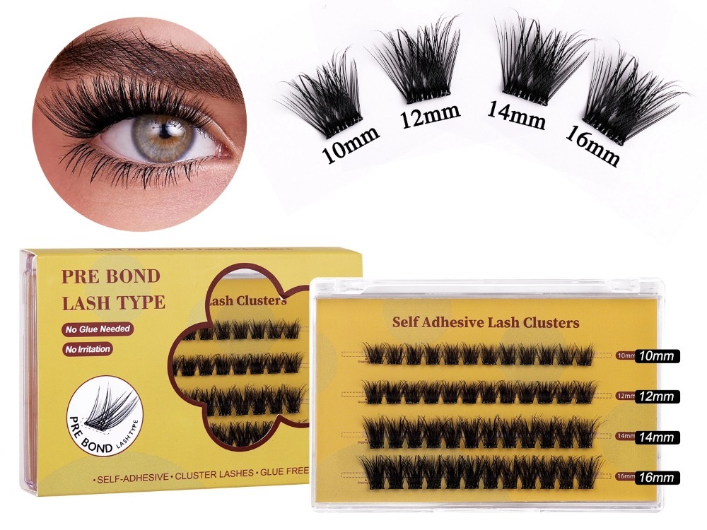 Glueless Press On Lash Clusters (48 Clusters)