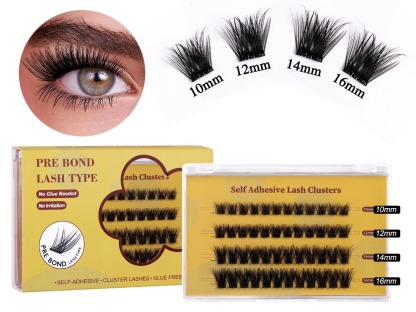 Glueless Press On Lash Clusters (48 Clusters)