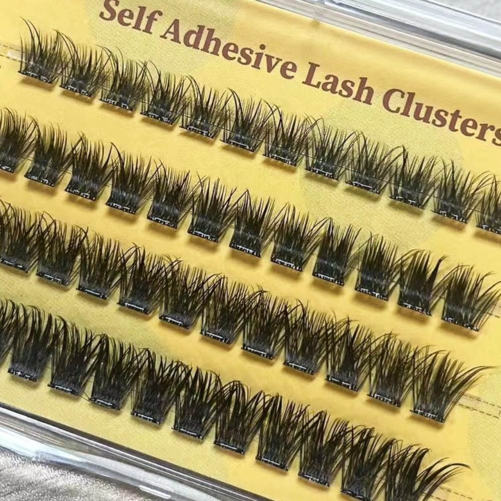 Glueless Press On Eyelash Extensions(48 Clusters)