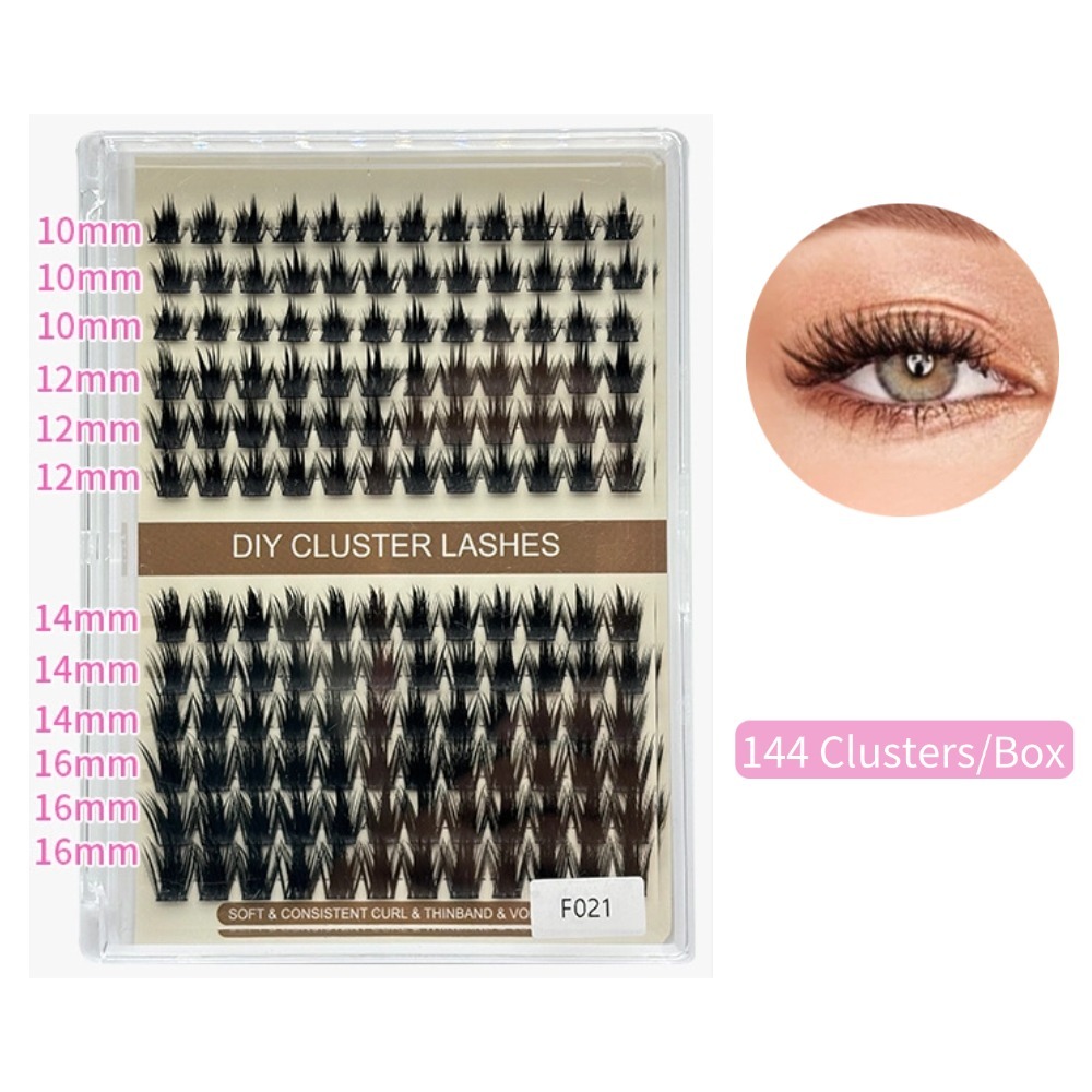 Wispy Individual Eyelash Extensions(144 Clusters)