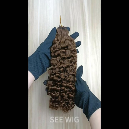 Crochet Braids - #4A Burmese Curly Human Crochet Hair