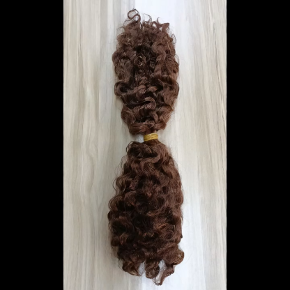Double-ended Human Braiding Hair - #4 Burmese Curly Hair