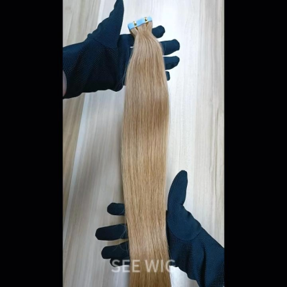 Tape In Hair Extensions - #12 Straight Human Hair