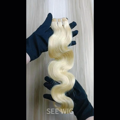 Sew In Hair Extensions - #613 Body Wave Human Hair