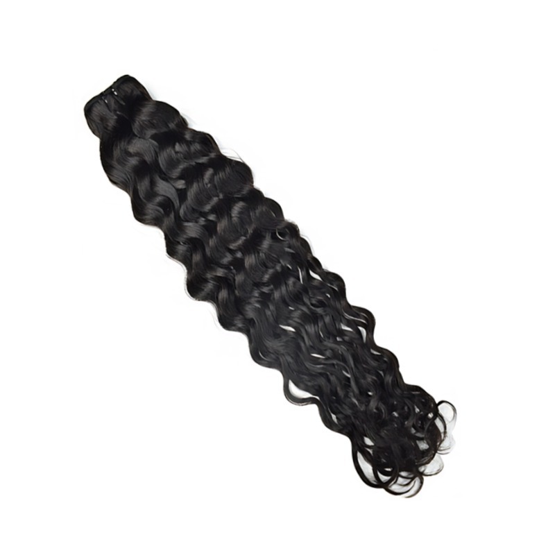 Sew In Hair Extensions - #1B Italian Curly Human Hair