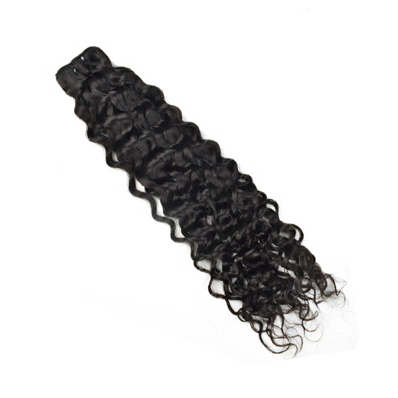 Sew In Hair Extensions - #1B Deep Curly Human Hair
