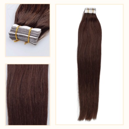 Tape In Hair Extensions - #3 Straight Human Hair