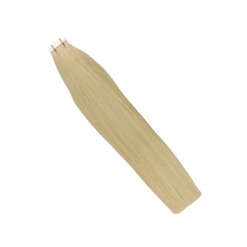 Tape In Hair Extensions - #613 Blonde Straight Human Hair