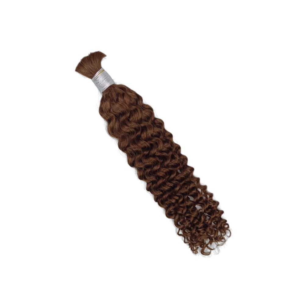 Bulk Human Hair - #4 Deep Curly Braiding Hair