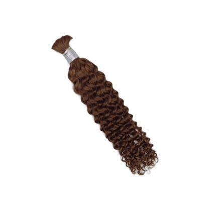 Bulk Human Hair - #4 Deep Curly Braiding Hair