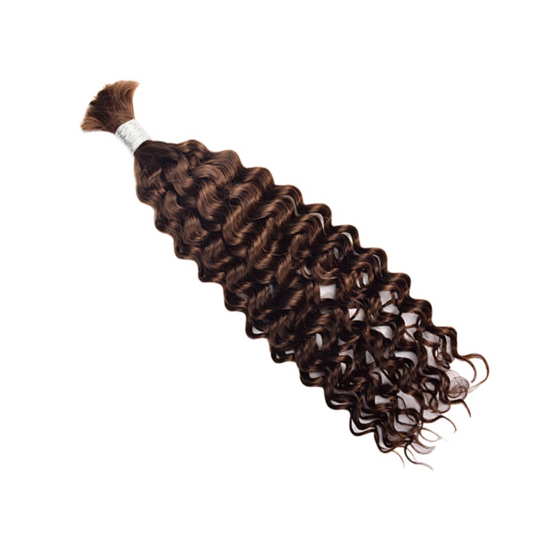 Deep Curly Bulk Human Hair - #4 Braiding Hair