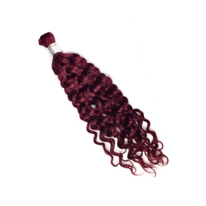 Water Wave Bulk Human Hair - #99J Hair Extensions