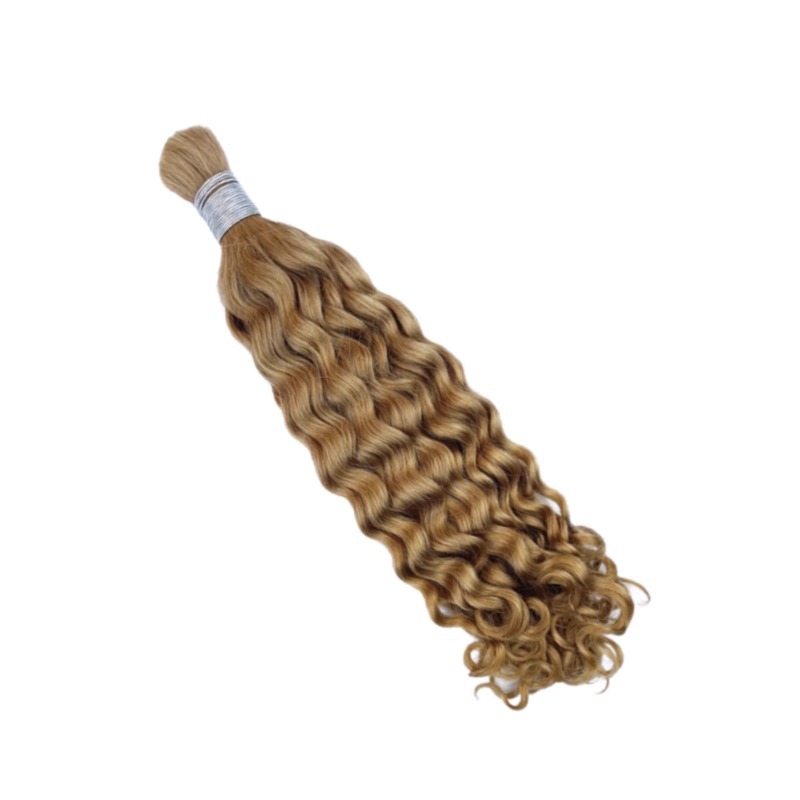 Italian Curly Bulk Human Hair - #27 Hair Extensions