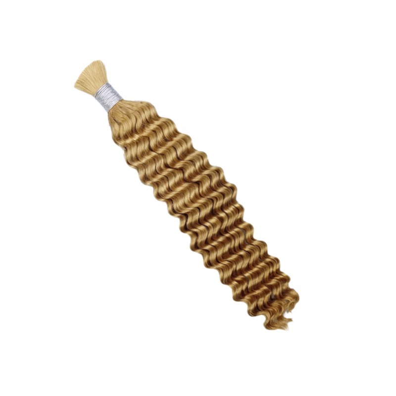 Deep Wave Bulk Human Hair - #27 Braiding Hair