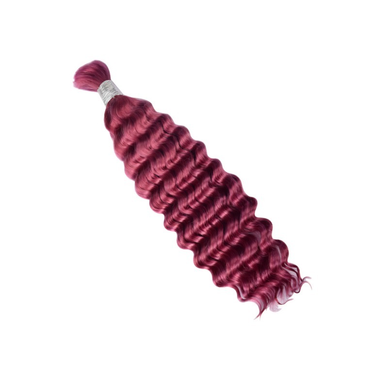 Deep Wave Bulk Human Hair - #Bug Braiding Hair