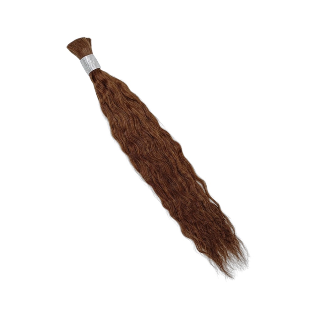 Bulk Human Hair - #4 Wet and Wavy Braiding Hair