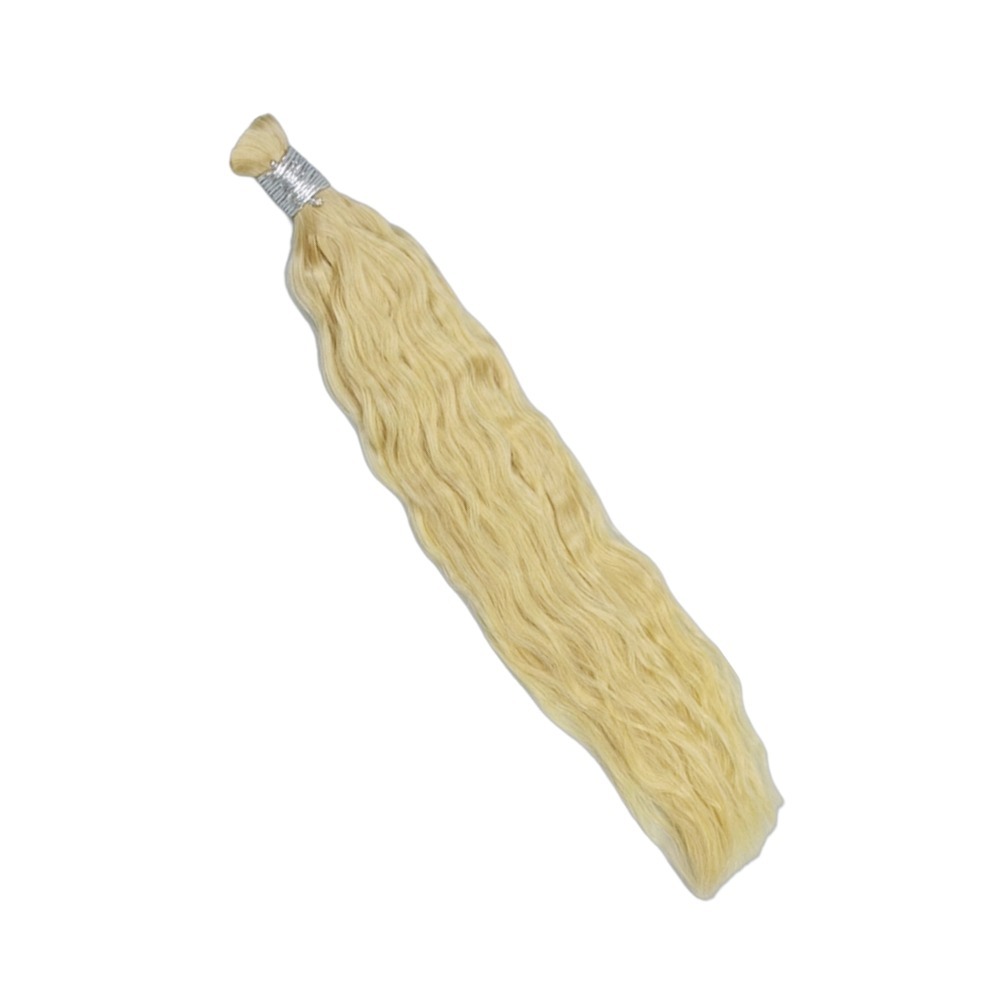 Bulk Human Hair - #613 Wet and Wavy Braiding Hair