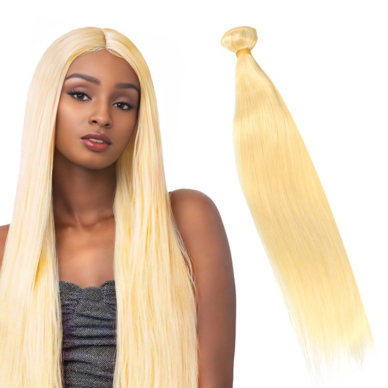 Sew In Hair Extensions - #613 Straight Human Hair Bundles