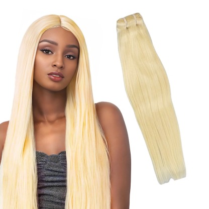 Sew In Hair Extensions - #613 Straight Human Hair Bundles
