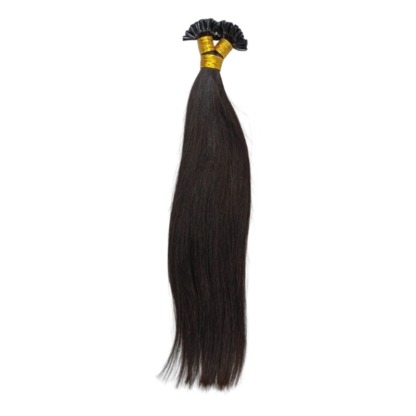 U-Tip Hair Extensions - #1B Straight Human Hair