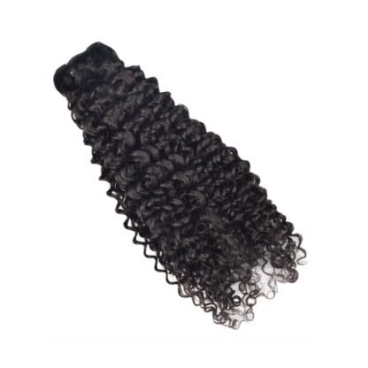 Sew In Hair Extensions - #1B Jerry Curly Human Hair
